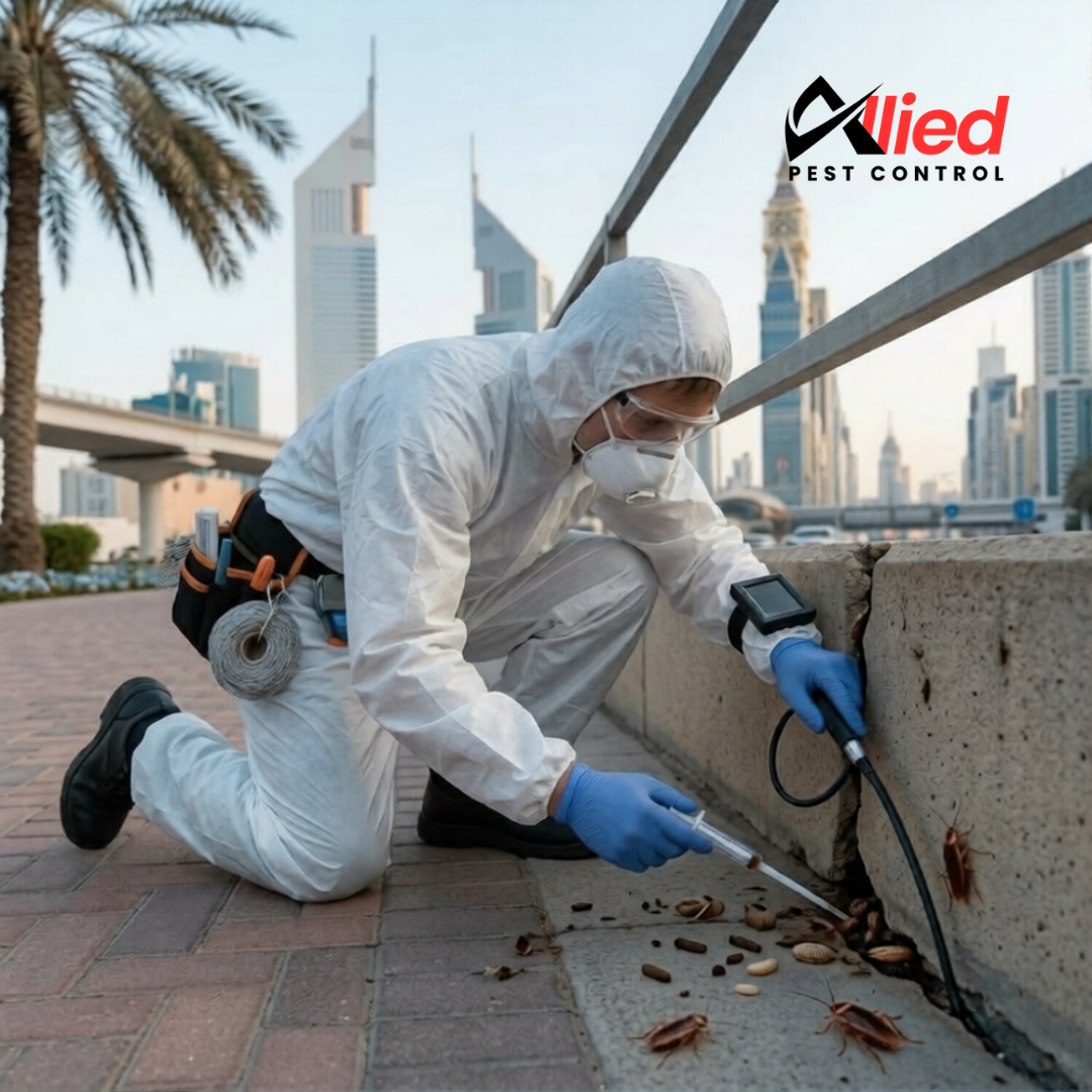 Allied Pest Control professional cockroach control team