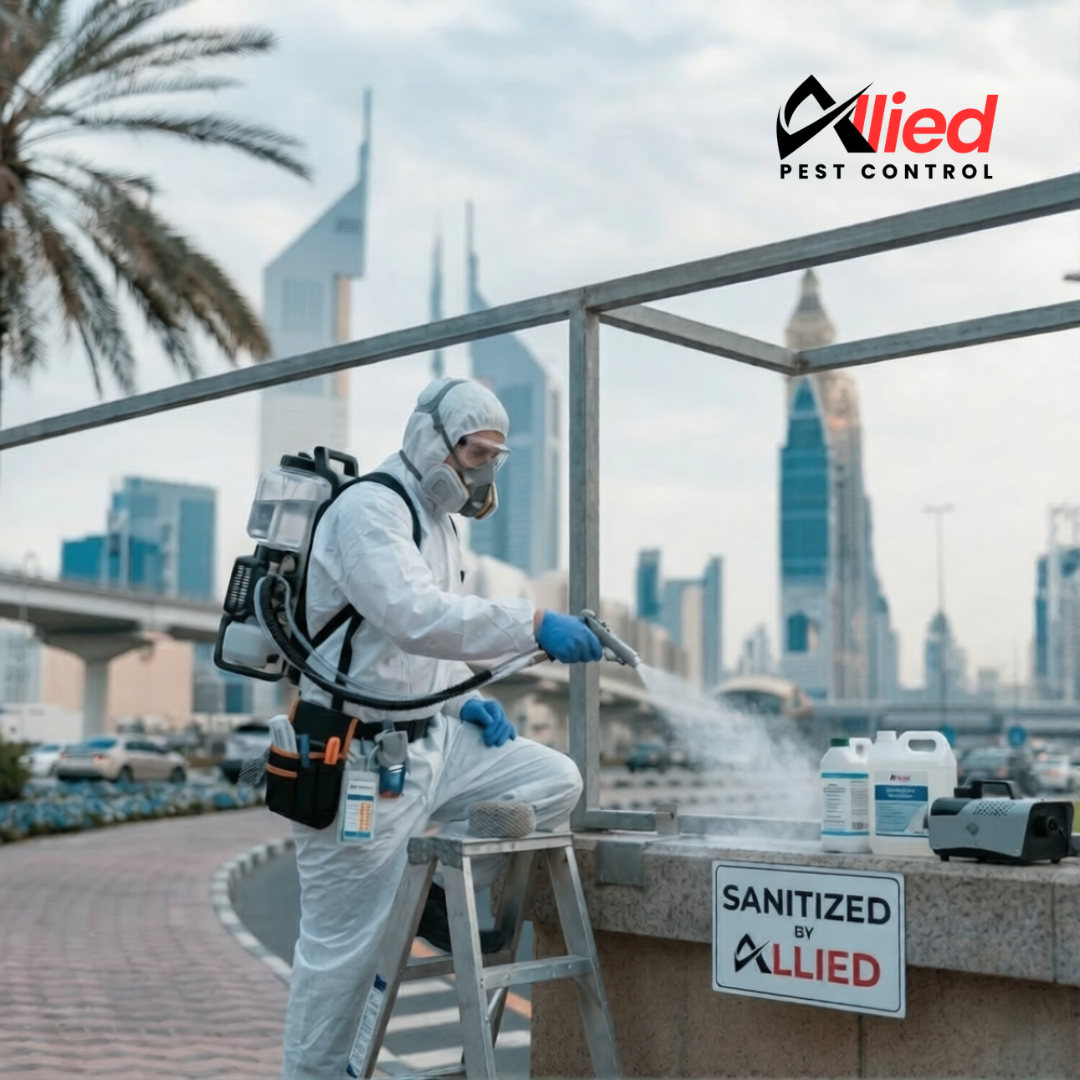 Allied Pest Control professional sanitization team